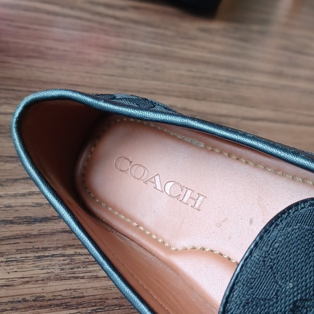 Coach Moira Sig Jacq Loafer - Color: Black/Coal-6.5B fits to size - Picture 6 of 8
